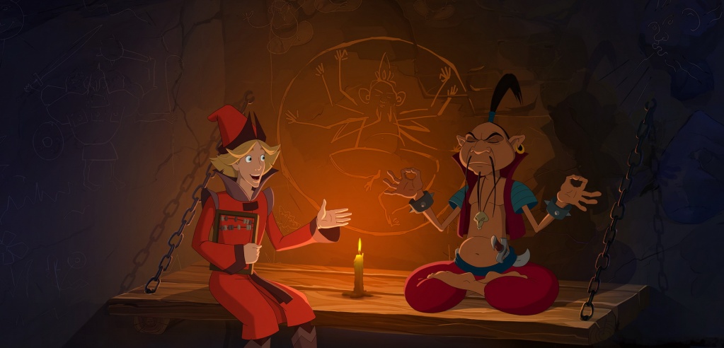 кадр из анимационного фильма Три богатыря и Наследница престола