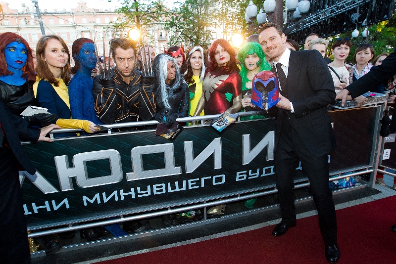 Российская премьера фильма "Люди Икс: Дни минувшего будущего", актер Майкл Фассбендер
