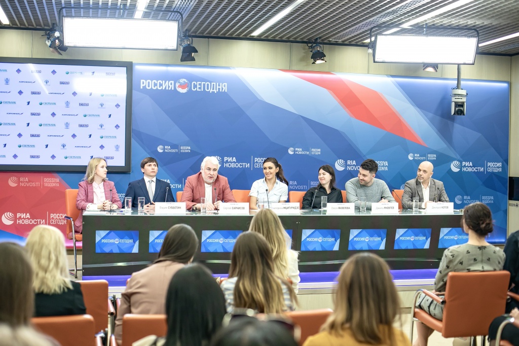 пресс-конференция делегации российских кинематографистов, принимающих участие в работе 72 Каннского международного кинофестиваля и кинорынка March&#233; du Film 