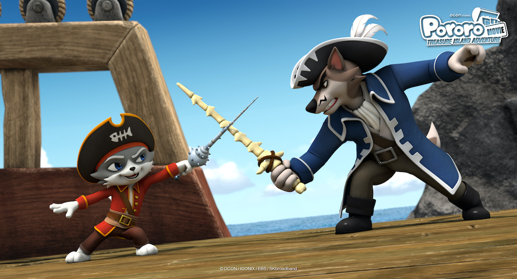 кадр из фильма Пингвиненок Пороро: Пираты острова сокровищ