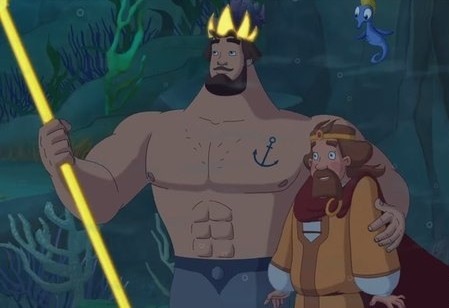 кадр из фильма Три богатыря и морской царь